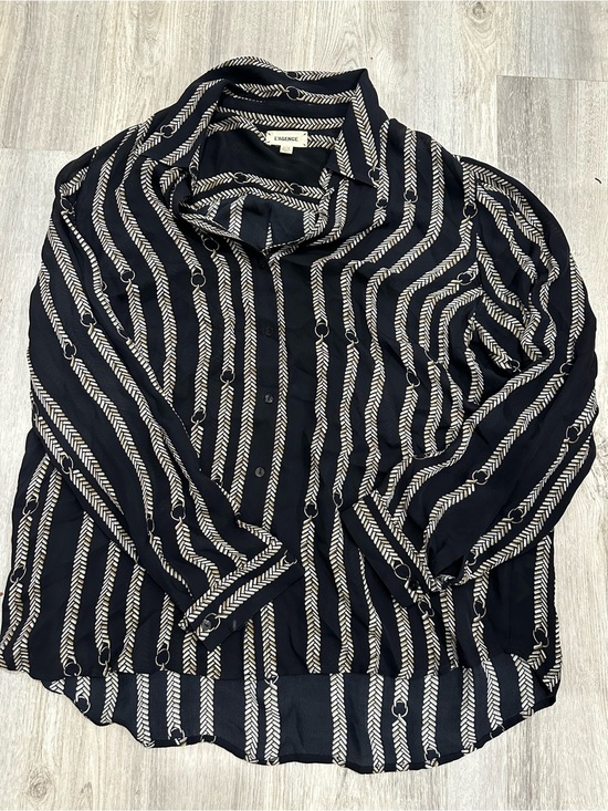 L'AGENCE Other - Black Striped Button-Down Shirt